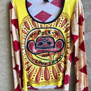 Custo Barcelona Long Sleeve "Folk & Country" L